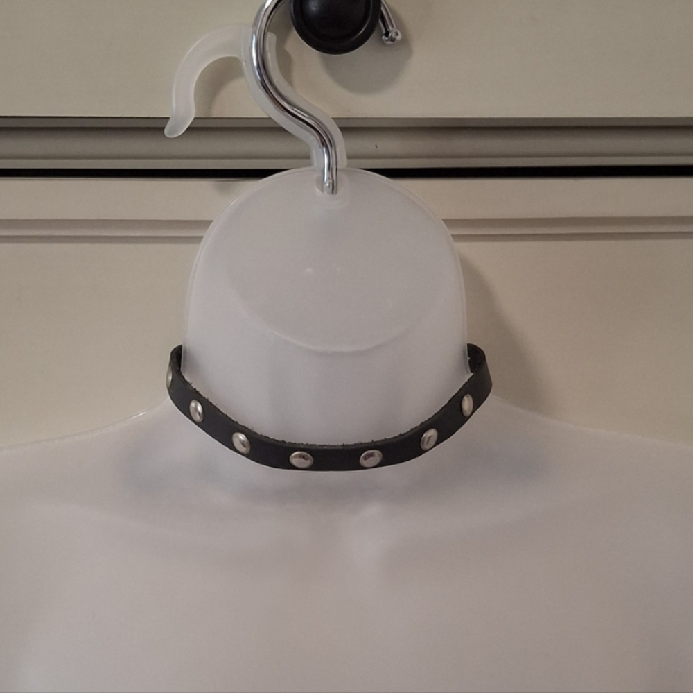 Genuine Leather Studded Choker